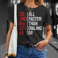 Funny Gun Caliber All Faster Than Dialing 911 Guns Unisex T-Shirt Gifts for Her