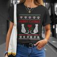 Funny Merry Catmas Ugly Christmas Sweater Gift Unisex T-Shirt Gifts for Her