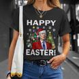 Funny Santa Biden Happy Easter Christmas Unisex T-Shirt Gifts for Her
