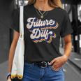 Future Dilf Retro Hot Dad Vintage Mens Future Dilf T-Shirt Gifts for Her