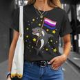 Genderfluid Pride Orca Genderfluid Unisex T-Shirt Gifts for Her
