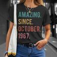 Geschenk Zum 55 Geburtstag Amazing Since Oktober 1967 T-Shirt Geschenke für Sie