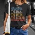 Grandad The Man The Myth The Legend The Bad Influence Gift For Mens Unisex T-Shirt Gifts for Her
