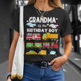 Grandma Of The Birthday Boy Transportation Birthday Train Unisex T-Shirt Gifts for Her