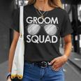 Groom Squad Sunglasses Wedding Bachelor Bride Bridesmaid Unisex T-Shirt Gifts for Her