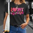 Groovy I Love My Girlfriend I Heart My Girlfriend Valentine T-Shirt Gifts for Her