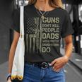 Guns Dont Kill People Dads With Pretty Daughters Humor Dad T-shirt Gifts for Her