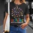 Hand Flag Tree Root Latino National Hispanic Heritage Month Unisex T-Shirt Gifts for Her