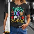 Happy 100Th Day Of School 100 Days Of Pre K Teacher Student T-Shirt Gifts for Her