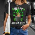 Happy 4Th Of July Joe Biden Leprechaun St Patricks Day T-Shirt Gifts for Her