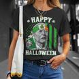 Happy Halloween Joe Biden St Patricks Day Leprechaun Hat T-Shirt Gifts for Her