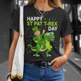 Happy St Pat Trex Day Dino St Patricks Day Kids Toddler Boys T-Shirt Gifts for Her