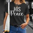 Her Rock His Peace Matching Couples Gift Gift For Womens Unisex T-Shirt Gifts for Her