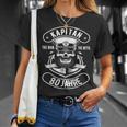 Herren 80 Geburtstag Mann Geschenk Lustig Captain Kapitän T-Shirt Geschenke für Sie