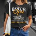 Herren Biker Opa Cooler Motorrad Fahrer Großvater Geschenk T-Shirt Geschenke für Sie