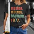 Herren Lebende Legende Baujahr 1977 Geschenk Geburtstag T-Shirt Geschenke für Sie