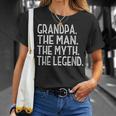 Herren Opa Der Mann Der Myth The Legend Großvater V4 T-Shirt Geschenke für Sie