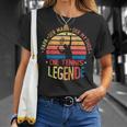 Herren Papa Tennis Legende T-Shirt, Retro Design für Tennisspieler Geschenke für Sie
