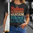 Herren Vater Ehemann Mountainbike Legende Vatertag Biker T-Shirt Geschenke für Sie