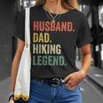Mens Hiker Husband Dad Hiking Legend Vintage Outdoor T-Shirt Gifts for Her