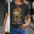 Hip-Hop Clothing Men Hipster Teddy Bear Rap Street Wear Unisex T-Shirt Gifts for Her