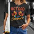 Mens Hot Dad Summer Father Grandpa Vintage Tropical Sunglasses T-Shirt Gifts for Her