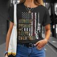 Hunting Fishing Loving Everyday American Deer Hunter Patriot Unisex T-Shirt Gifts for Her