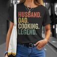 Husband Dad Cooking Legend Funny Cook Chef Father Vintage Gift For Mens Unisex T-Shirt Gifts for Her