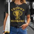Husband Trophy Cup Vintage Retro Design Fathers Day Gift Unisex T-Shirt Gifts for Her