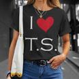 I Heart Ts Unisex T-Shirt Gifts for Her