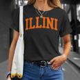 Illini Arch Athletic College University Alumni Style T-Shirt Gifts for Her