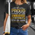 Im A Proud Father In Law Of A Awesome Son In Law Funny Unisex T-Shirt Gifts for Her