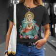 Immaculate Heart Of Mary Our Blessed Mother Catholic VintageUnisex T-Shirt Gifts for Her