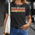 Iron Worker Job Title Profession Birthday Worker Idea T-Shirt Gifts for Her