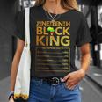 Junenth Black King Melanin Dad Fathers Day Men Fathers Unisex T-Shirt Gifts for Her