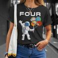 Kids 4 Year Old Outer Space Birthday Party 4Th Birthday Shirt B Unisex T-Shirt Gifts for Her