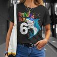 Kids 6Th Birthday Boy Shark Shirts Jaw-Some Six Shirt Boys Unisex T-Shirt Gifts for Her