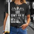 Lee Name Fix It Birthday Personalized Dad Idea T-Shirt Gifts for Her