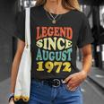 Legend Since August 1972 Funny 50Th Birthday Unisex T-Shirt Gifts for Her