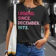 Legende Seit Dezember 1973 Geburtstag T-Shirt Geschenke für Sie