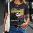 Lets Eat Trash And Get Hit By A Car Opossum Vintage Cute Gift Unisex T-Shirt Gifts for Her