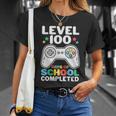 Level 100 Days Of School Completed Gamer Unisex T-Shirt Gifts for Her