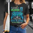 Level 8 Unlocked Awesome Since 2015 Video Game Birthday Unisex T-Shirt Gifts for Her