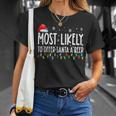 Most Likely To Offer Santa A Beer Drinking Christmas V6T-shirt Gifts for Her