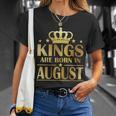 Limited Edition Kings Are Born In August Unisex T-Shirt Gifts for Her
