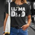 Llama Dad Llama Lover Gift For Father Pet Animal Unisex T-Shirt Gifts for Her