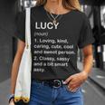 Lucy Definition Personalized Custom Name Loving Kind T-Shirt Gifts for Her