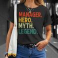 Manager Held Mythos Legende Retro Vintage Manager T-Shirt Geschenke für Sie