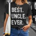 Mens Best Uncle Ever Gift Fathers Day Unisex T-Shirt Gifts for Her