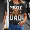 Mens Daddy Puggle Dad Dog Owner Dog Lover Pet Animal Puggle Unisex T-Shirt Gifts for Her